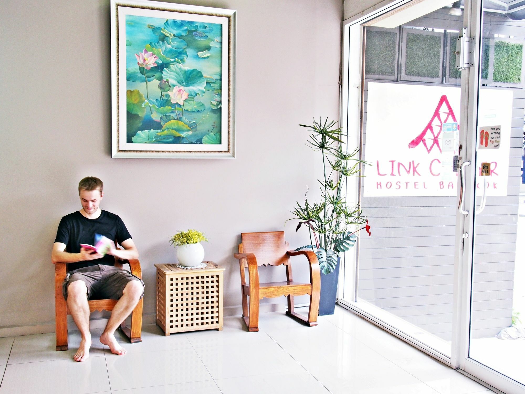 Link Corner Hostel Bangkok Exterior photo